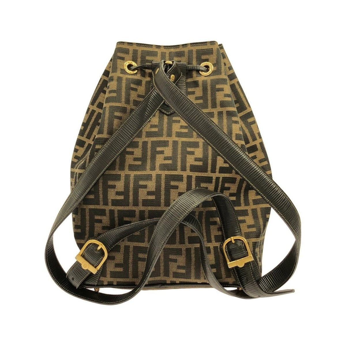 Fendi Vintage Backpack Leather Canvas — view 2