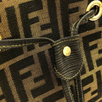Fendi Vintage Backpack Leather Canvas — view 4