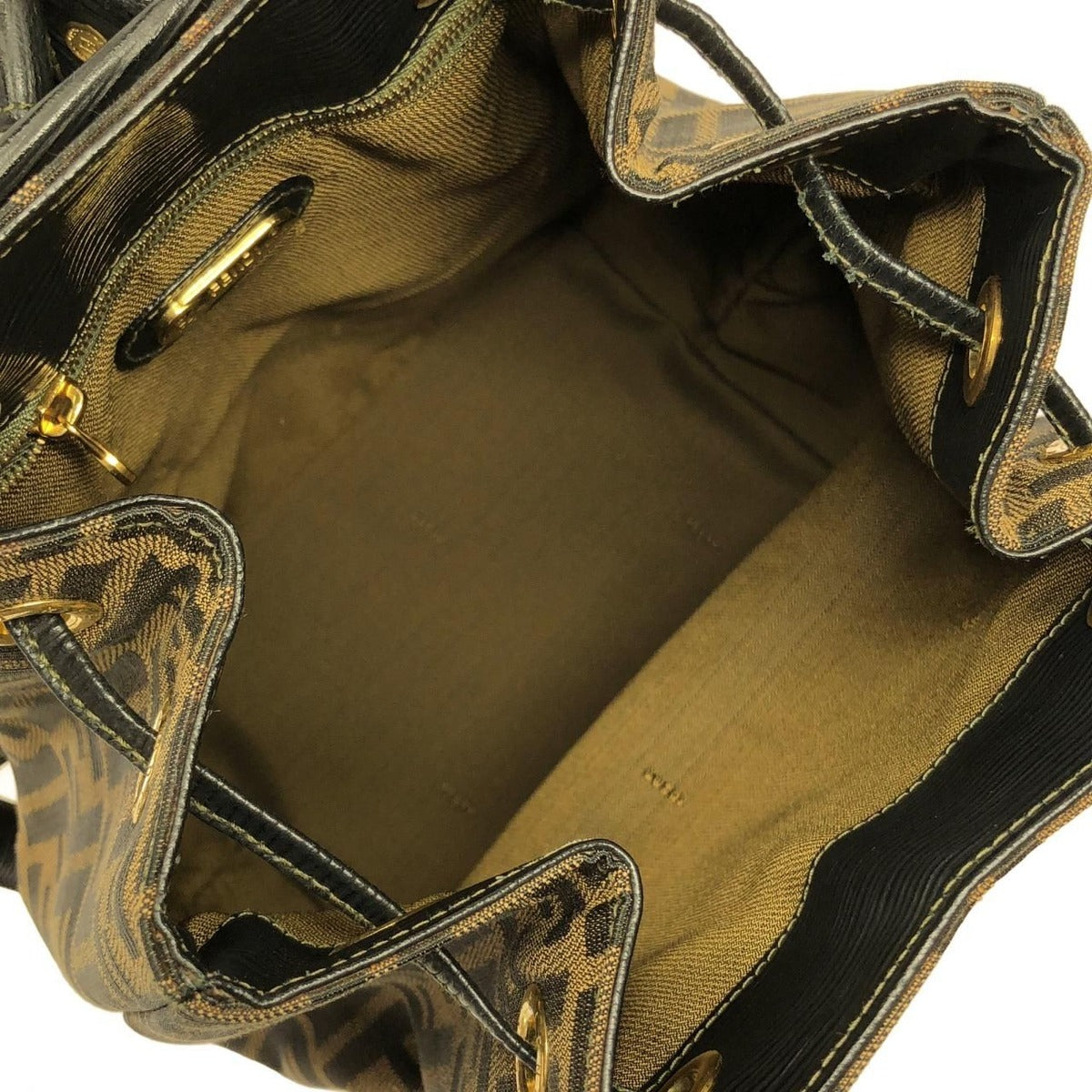 Fendi Vintage Backpack Leather Canvas — view 8