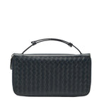 Bottega Veneta Intrecciato Organizer Zip Around Wallet