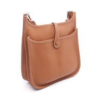 Hermes Shoulder Bag Evelyne 3 Trois PM Gold Leather Brown — view 2