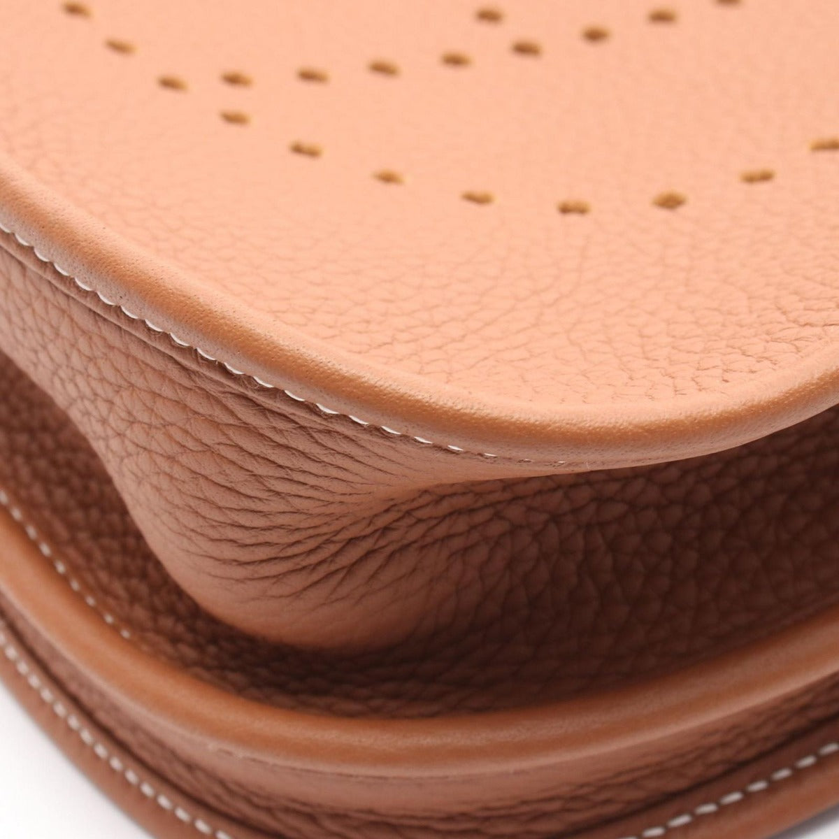 Hermes Shoulder Bag Evelyne 3 Trois PM Gold Leather Brown — view 6