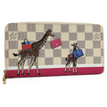 Louis Vuitton Zippy Wallet Zip Around Kirin Christmas Limited Damier Azur