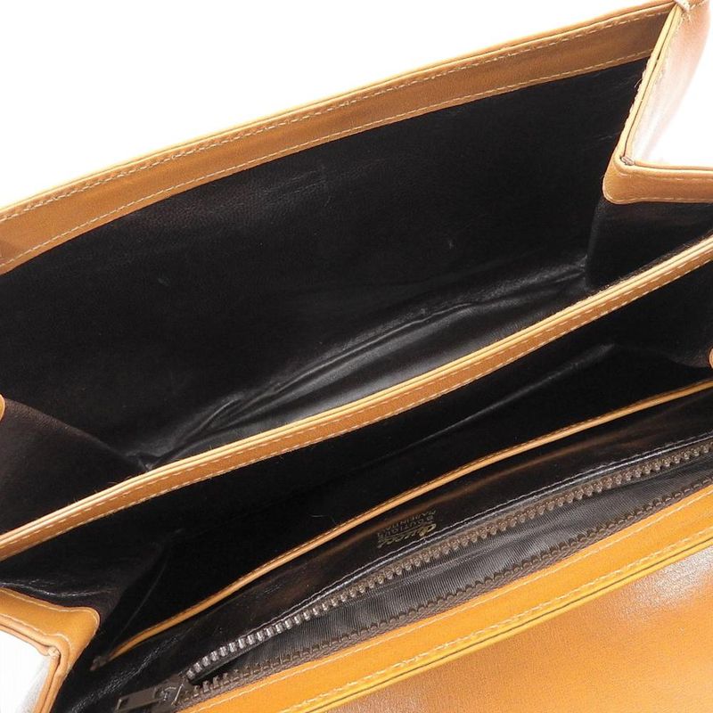 Gucci 60 S Vintage Archive Box Calf Leather Shoulder Body Bag Camel — view 7