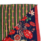 Gucci Silk Flora Scarf Floral Pattern Red — view 5