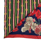 Gucci Silk Flora Scarf Floral Pattern Red — view 6