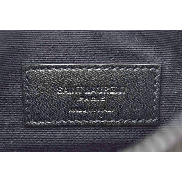 Saint Laurent Paris Flap Pouch Clutch Bag Gray — view 7