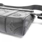 Louis Vuitton Monogram Seal Trunks Sling Bag Black — view 3