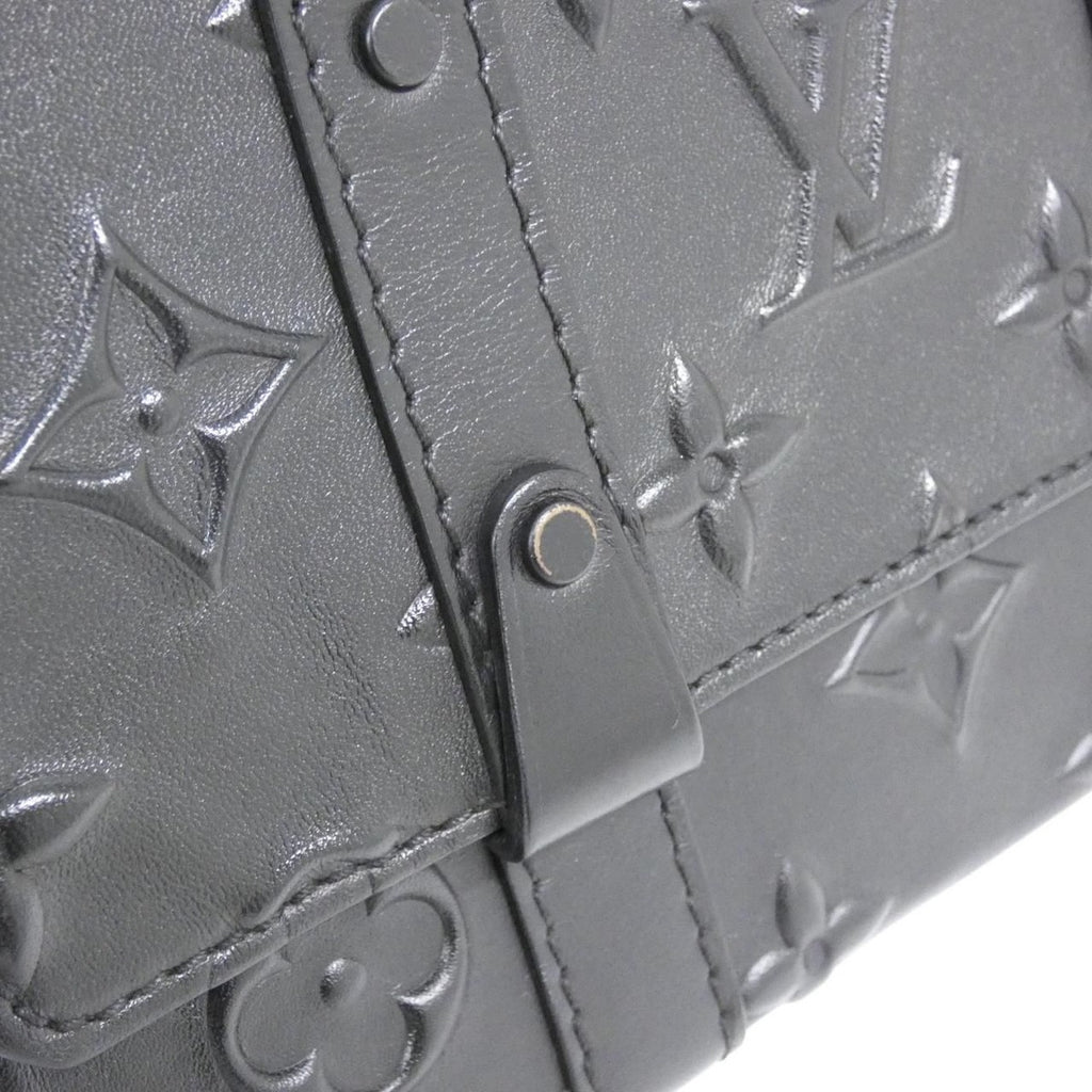 Louis Vuitton Monogram Seal Trunks Sling Bag Black — view 4