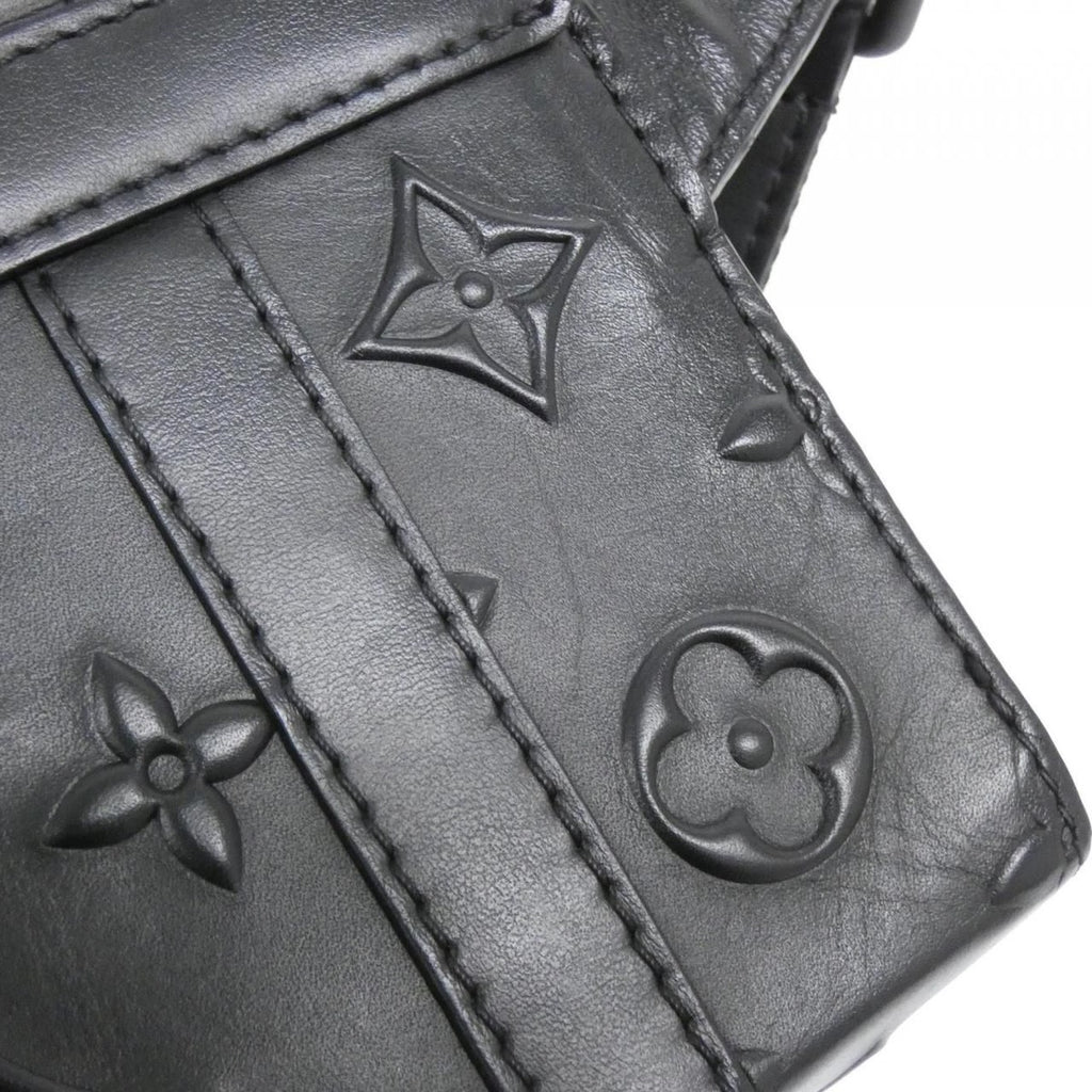 Louis Vuitton Monogram Seal Trunks Sling Bag Black — view 5