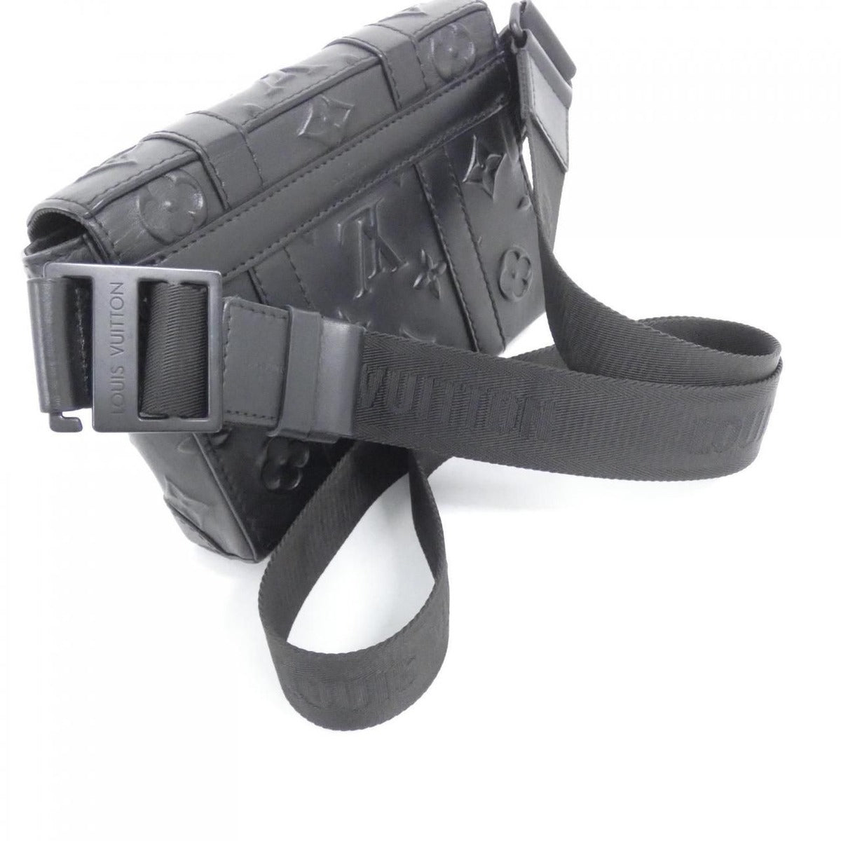 Louis Vuitton Monogram Seal Trunks Sling Bag Black — view 6