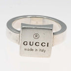 Gucci Ring Square Plate 8 7.5 925 Silver 6.1 g Accessories