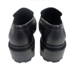 Hermes Moccasins Louvre Size 38 Black Cuff Leather Shoes — view 5