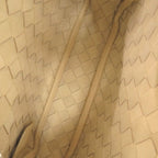 Bottega Veneta Intrecciato Leather Beige Shoulder Bag 1343 — view 6