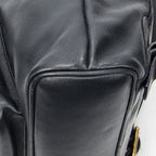 Gucci Mini Bamboo Backpack Navy Calfskin Leather — view 8
