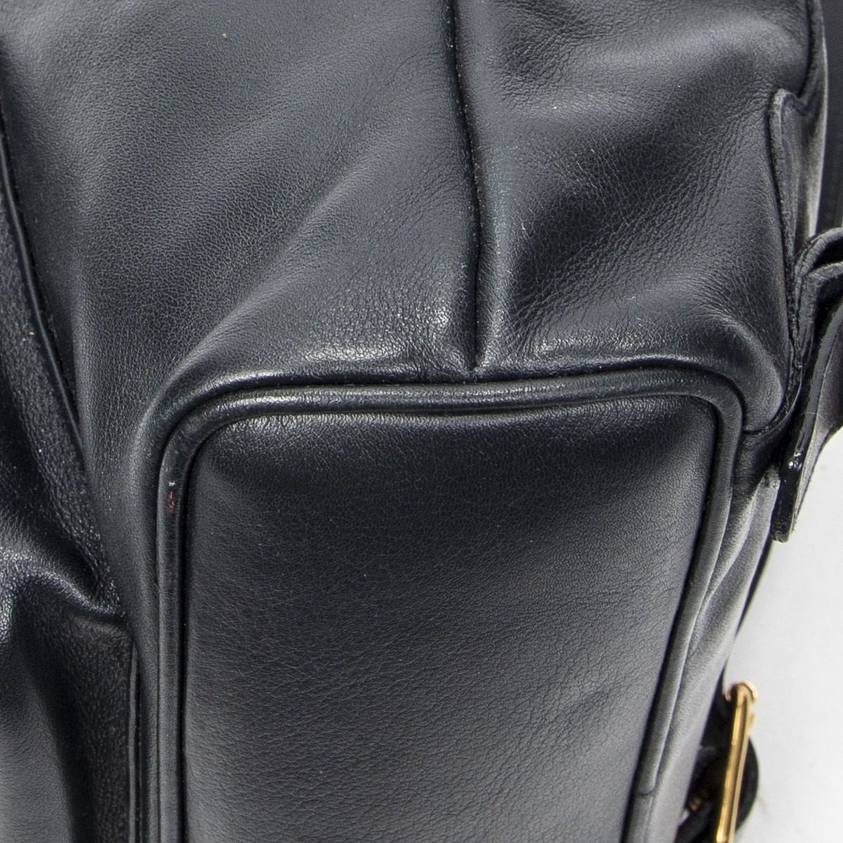 Gucci Mini Bamboo Backpack Navy Calfskin Leather — view 8
