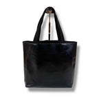 Prada Mini Tote Punching Logo Black Leather Vintage — view 2