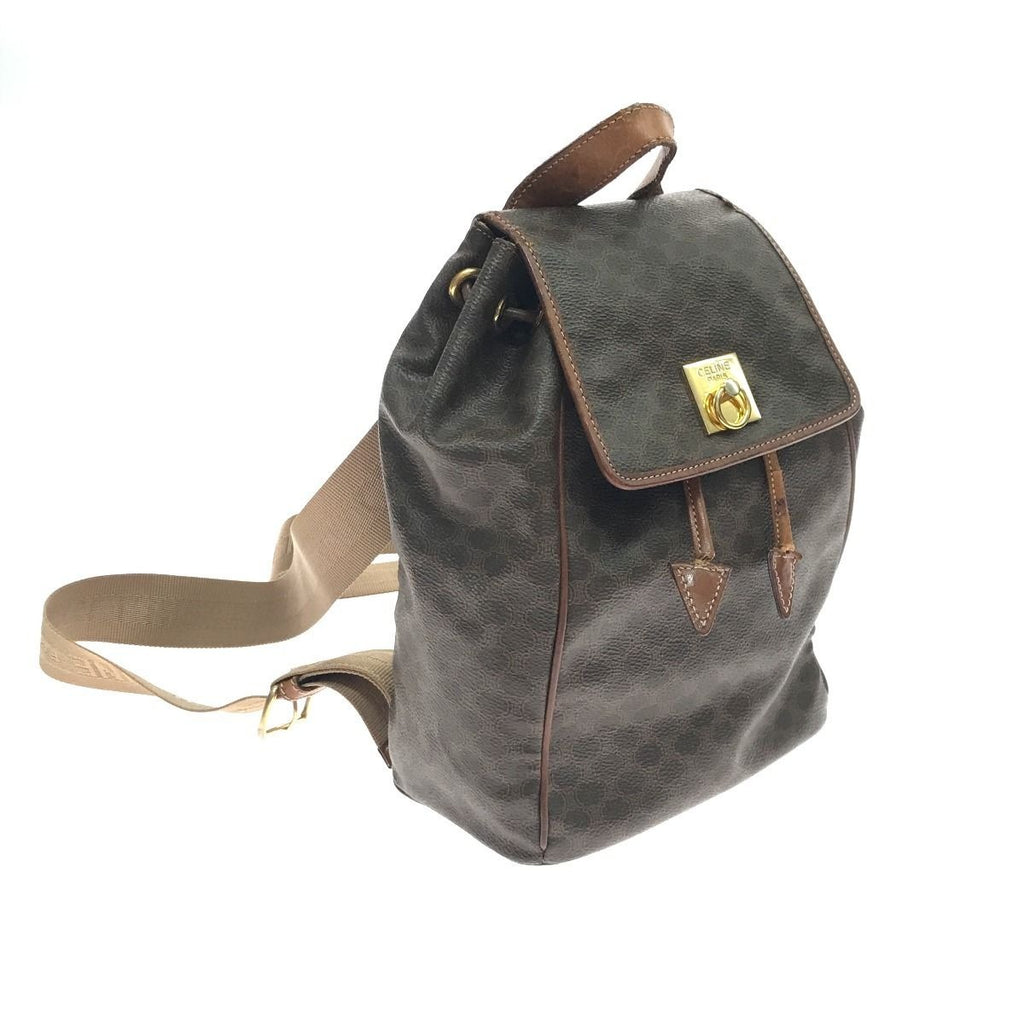Celine Rucksack Scratch Stains Brown