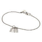 Gucci Logo Plate Bracelet 18k White Gold