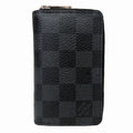 Louis Vuitton Zippy Coin Purse Damier Graphite Case Canvas