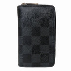 Louis Vuitton Zippy Coin Purse Damier Graphite Case Canvas
