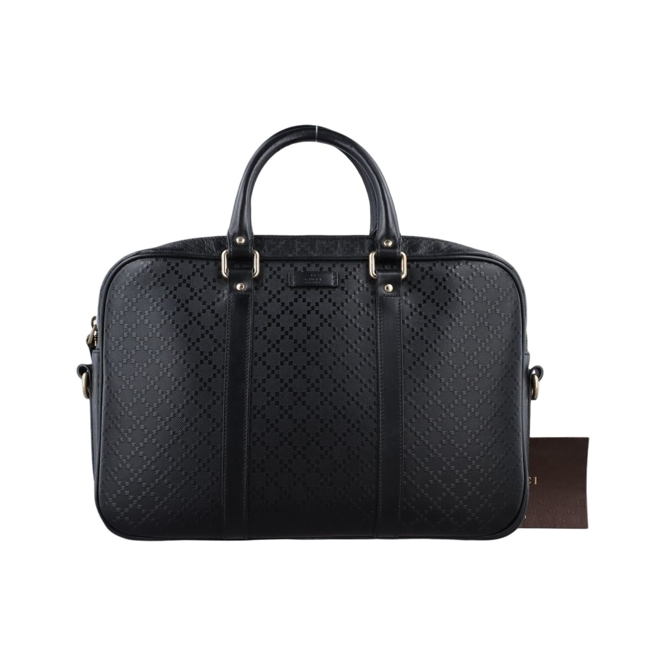 Gucci Diamante Black Leather Handbag