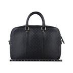 Gucci Diamante Black Leather Handbag — view 2