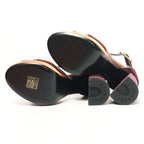 Hermes Sandals Size 35.5 Ankle Strap Shoes Velour Chunky — view 6