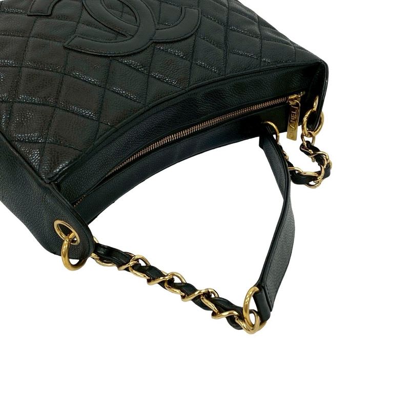 Chanel Quilted Caviar Leather Semi-one Shoulder Bag Handbag — view 5
