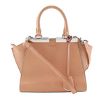 Fendi Mini Troisajour 2-Way Shoulder 8 Bh333 Calf Orange Handbag