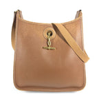 Hermes Shoulder Bag Vespa PM Leather Brown