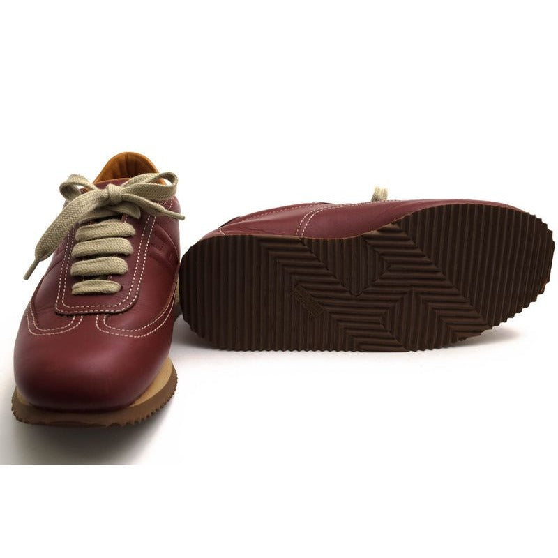 Hermes Shoes Sneakers Low Cut Women Leather Red Brown — view 7