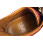 Hermes Shoes Sneakers Low Cut Women Leather Red Brown — view 9