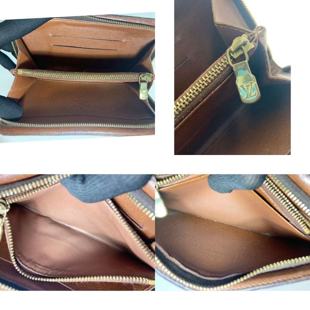 Louis Vuitton Monogram Porte Monnaie Zip Round Zipper Long Wallet Brown — view 9