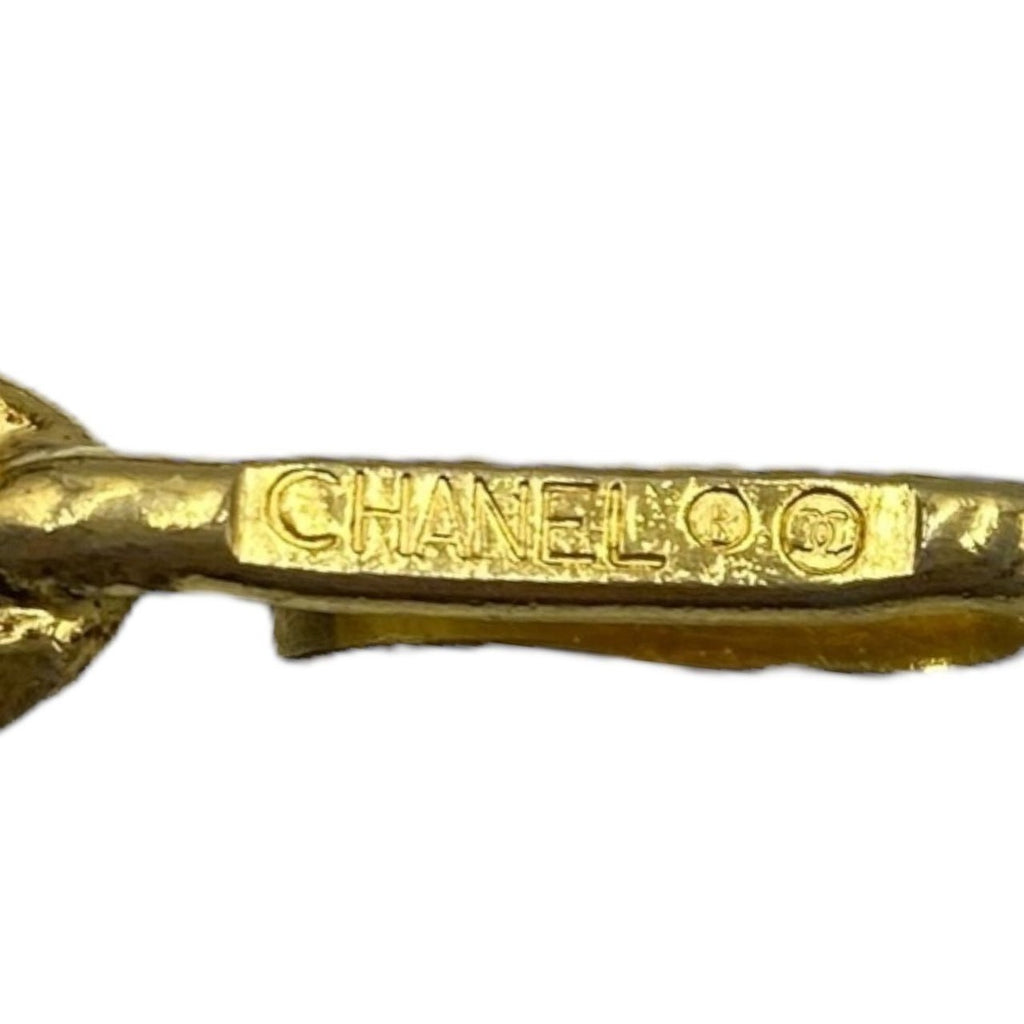 Chanel Chain Belt CC Logo Leather Gold Black — view 4