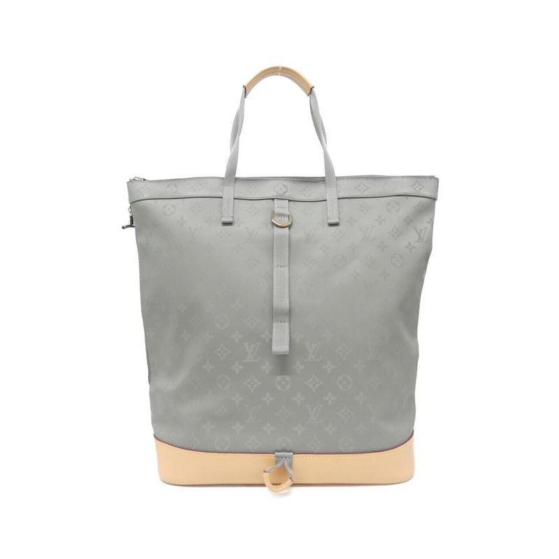 Louis Vuitton Monogram Titanium Zipped Tote Backpack — view 2