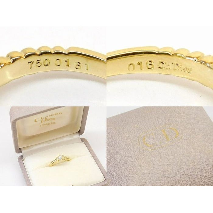 Dior 18k Yellow Gold Ring Diamond