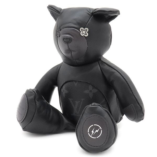 Louis Vuitton Plush Toy Flash Deux Leather Monogram Eclipse Canvas Black