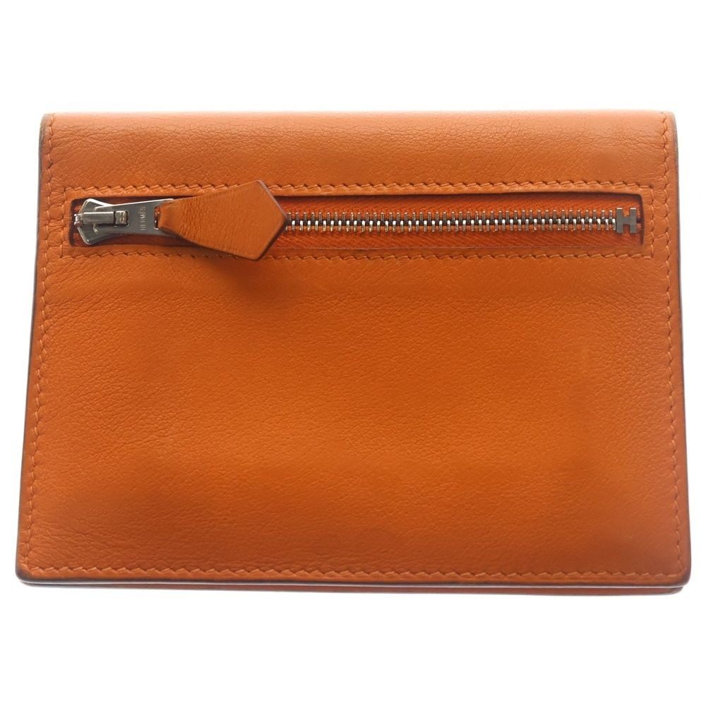 Hermes Zipzap Compact Wallet Orange