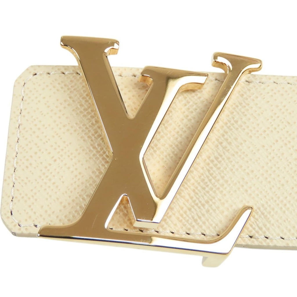 Louis Vuitton Ceinture LV Initial Ivory Damier Azur Canvas Reversible 100/40 — view 3