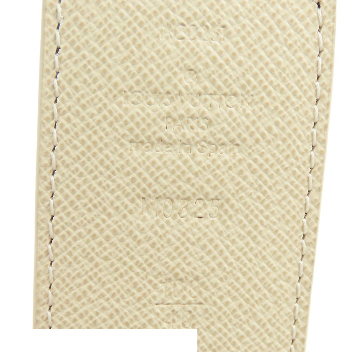 Louis Vuitton Ceinture LV Initial Ivory Damier Azur Canvas Reversible 100/40 — view 4