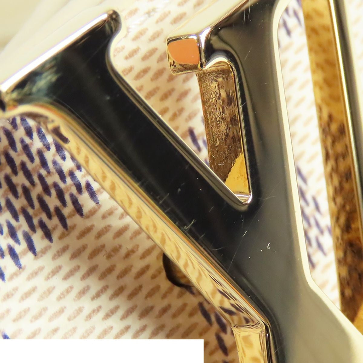 Louis Vuitton Ceinture LV Initial Ivory Damier Azur Canvas Reversible 100/40 — view 7