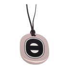 Hermes Fidelio Villages GM Large Necklace Buffalo Horn Lacquerwood Pink — view 2