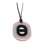 Hermes Fidelio Villages GM Large Necklace Buffalo Horn Lacquerwood Pink