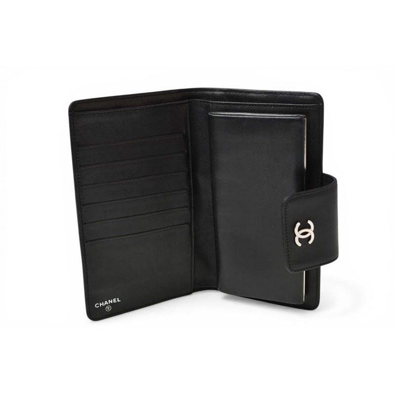 Chanel Wallet Clasp Lambskin Icon Black — view 5