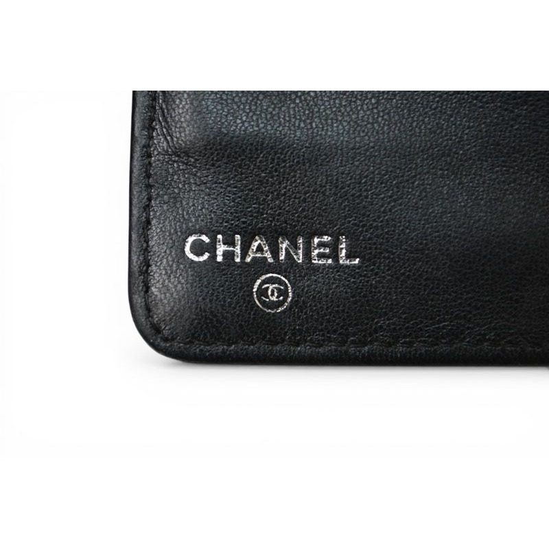 Chanel Wallet Clasp Lambskin Icon Black — view 6