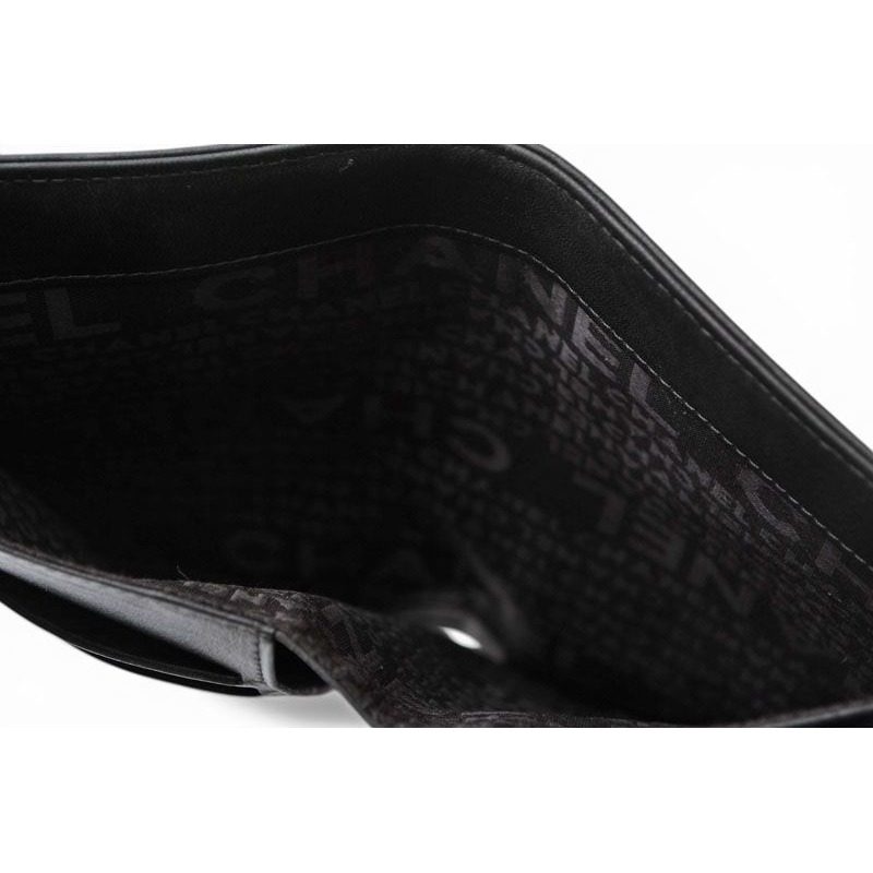 Chanel Wallet Clasp Lambskin Icon Black — view 9