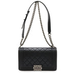 Chanel Boy 25 Wild Stitch Quilted Chain Shoulder Bag Soft — view 2