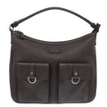 Gucci one Shoulder Bag Leather Dark Brown Handbag 1175