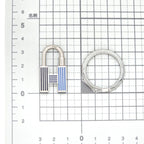 Hermes Key Holder Quiz-rainbow Cadena Ring Charm Lacquer-metal Metallic — view 2